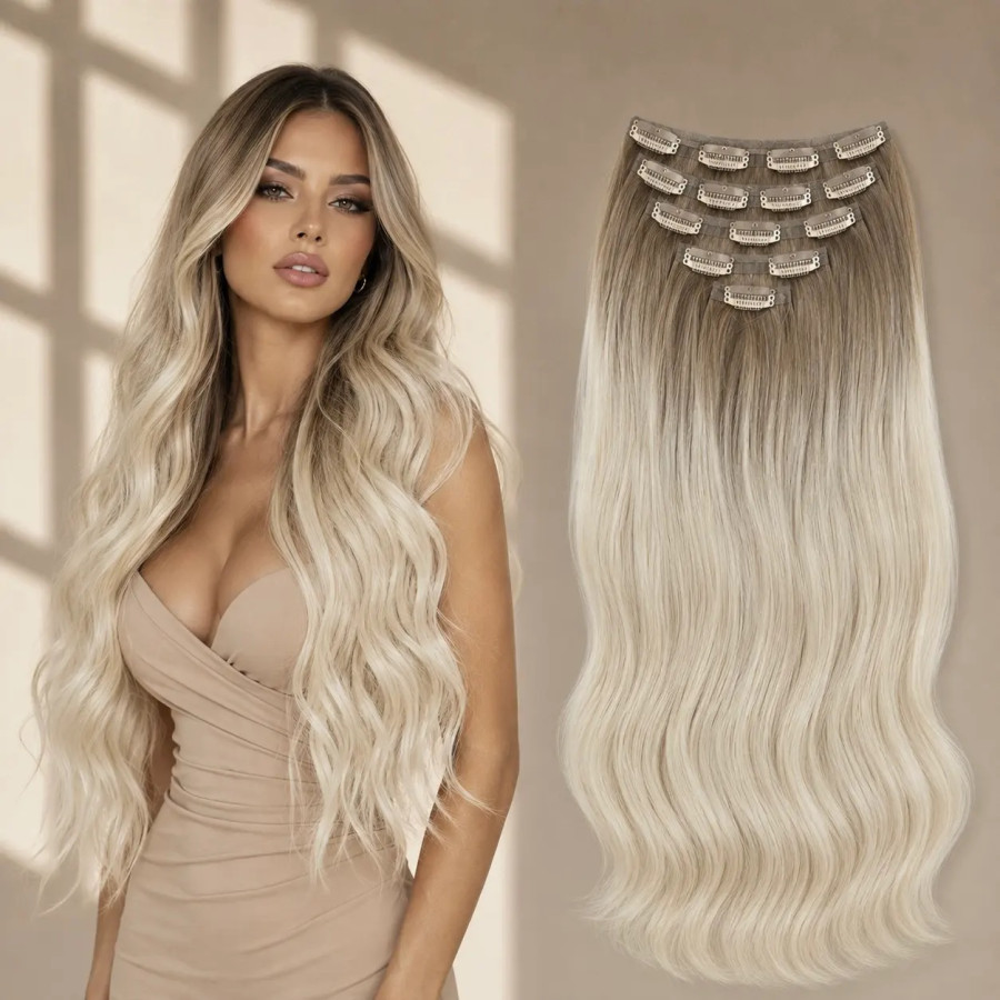 Clip-on diamond Ombre #8/Silver Clip-on diamond Ombre #8/Silver